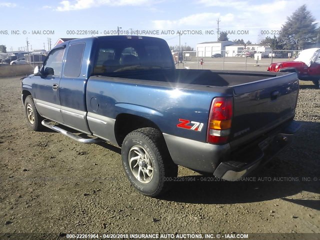 1GTEK19T7YE155758 - 2000 GMC NEW SIERRA K1500 BLUE photo 3