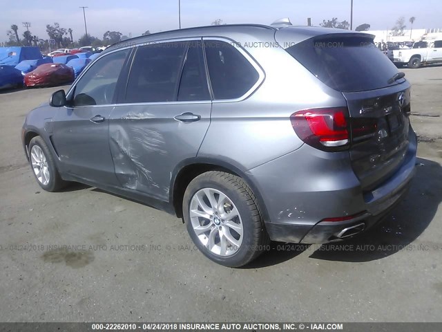 5UXKT0C52G0F75414 - 2016 BMW X5 XDR40E GRAY photo 3