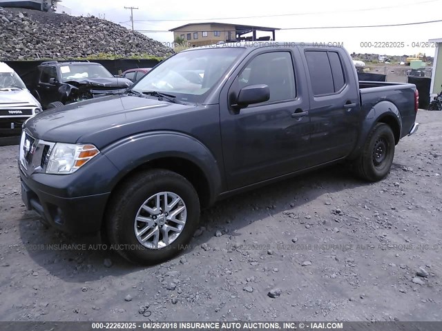 1N6AD0ER9EN707640 - 2014 NISSAN FRONTIER S/SV/SL/PRO-4X GRAY photo 2