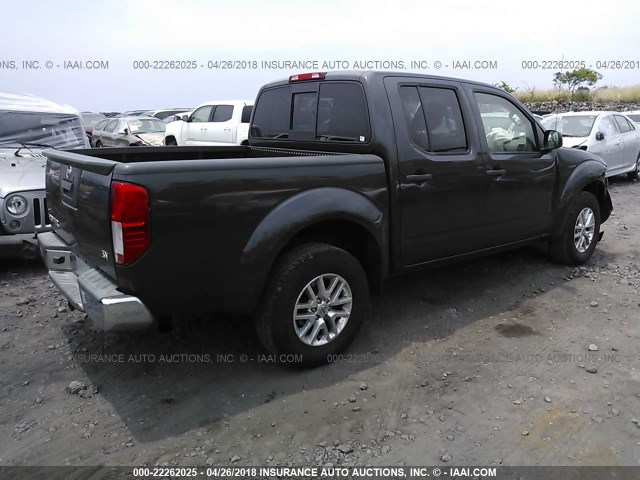 1N6AD0ER9EN707640 - 2014 NISSAN FRONTIER S/SV/SL/PRO-4X GRAY photo 4