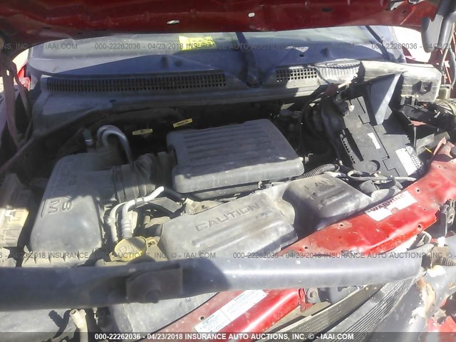 1B7GG2AN7YS598765 - 2000 DODGE DAKOTA QUAD RED photo 10