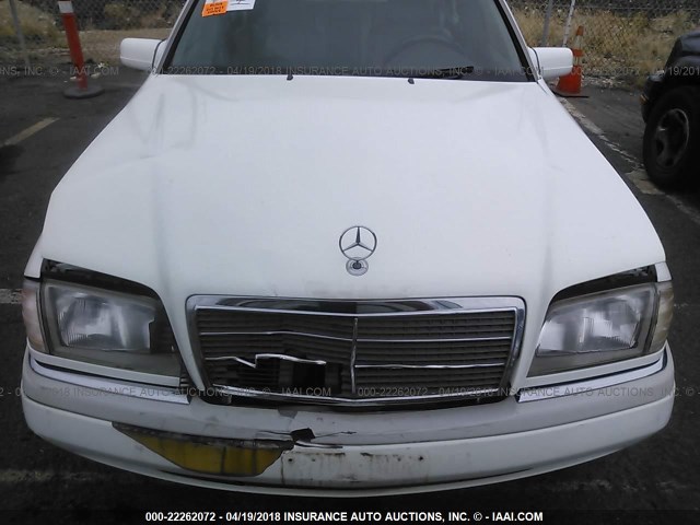 WDBHA28E8SF196411 - 1995 MERCEDES-BENZ C 280 WHITE photo 6