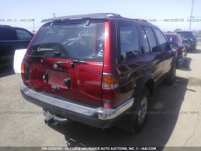 JN8AR05Y7VW153718 - 1997 NISSAN PATHFINDER LE/SE/XE RED photo 4