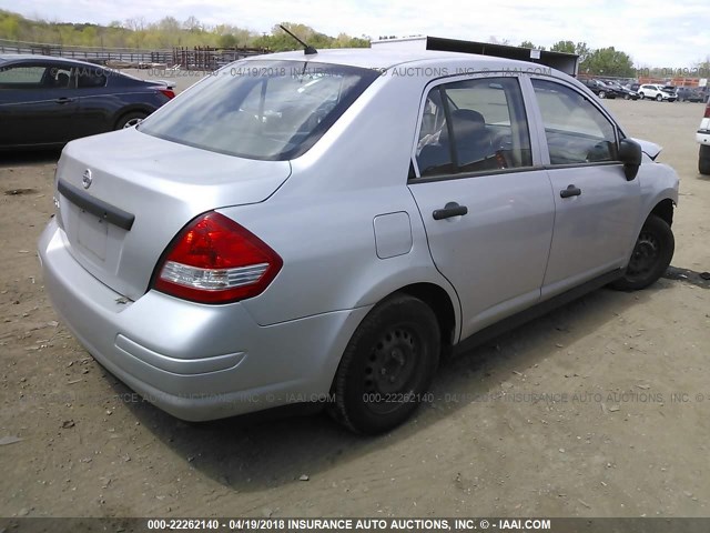 3N1CC1AP5BL444134 - 2011 NISSAN VERSA S/SL SILVER photo 4