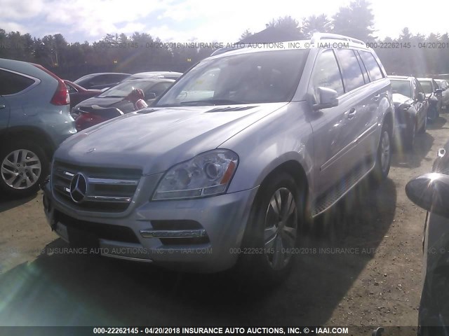 4JGBF7BEXBA644901 - 2011 MERCEDES-BENZ GL 450 4MATIC SILVER photo 2