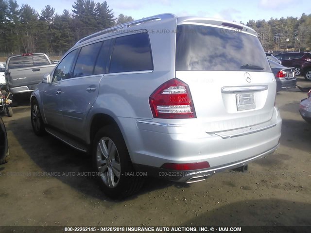 4JGBF7BEXBA644901 - 2011 MERCEDES-BENZ GL 450 4MATIC SILVER photo 3