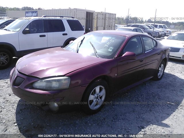 2G2WP552361149355 - 2006 PONTIAC GRAND PRIX მუქწითელი ფოტო 2