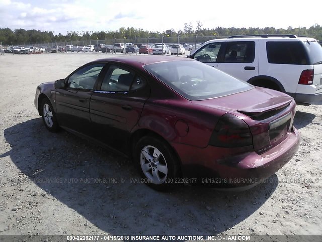 2G2WP552361149355 - 2006 PONTIAC GRAND PRIX მუქწითელი ფოტო 3