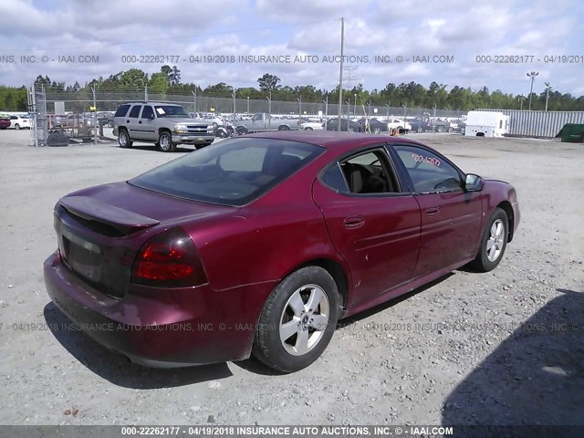 2G2WP552361149355 - 2006 PONTIAC GRAND PRIX მუქწითელი ფოტო 4