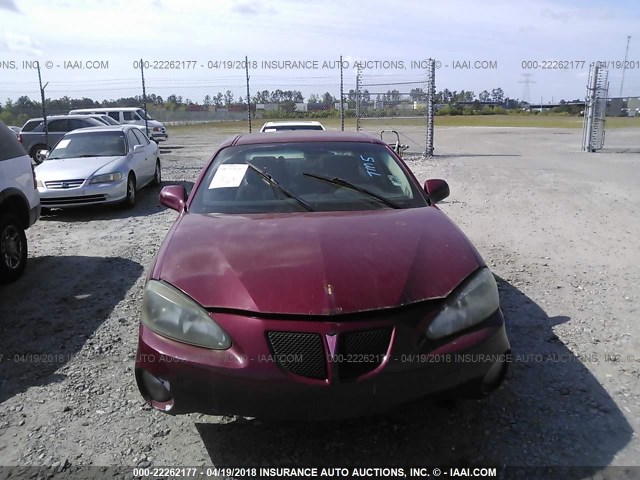 2G2WP552361149355 - 2006 PONTIAC GRAND PRIX მუქწითელი ფოტო 6