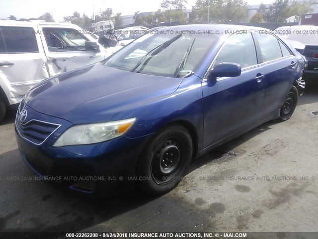 4T4BF3EK8AR022701 - 2010 TOYOTA CAMRY SE/LE/XLE 蓝色 照片 2