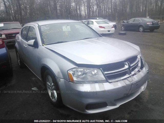 1C3CDZCB5CN165976 - 2012 DODGE AVENGER SXT SILVER photo 1