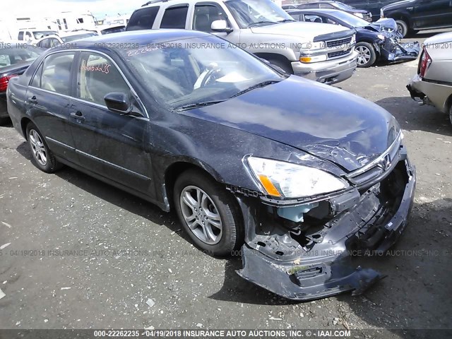 1HGCM56317A099515 - 2007 HONDA ACCORD SE BLACK photo 1