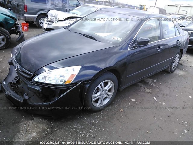 1HGCM56317A099515 - 2007 HONDA ACCORD SE BLACK photo 2