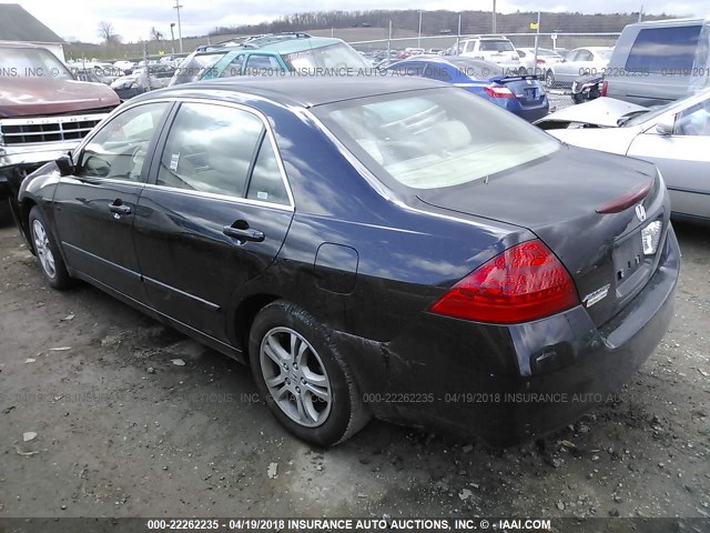 1HGCM56317A099515 - 2007 HONDA ACCORD SE BLACK photo 3