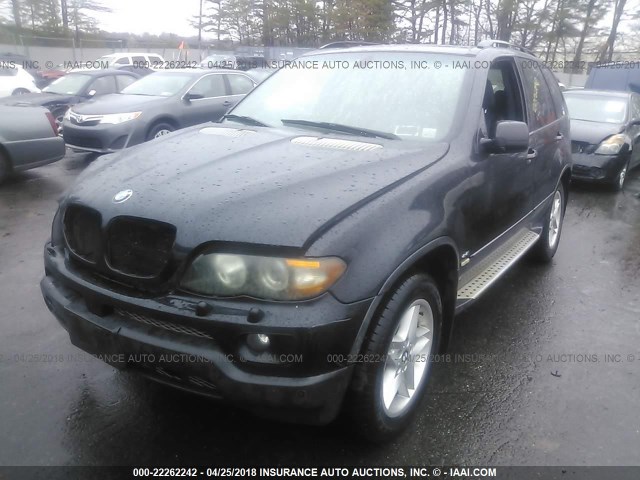 5UXFB53575LV10147 - 2005 BMW X5 4.4I BLACK photo 2