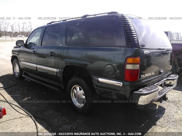 3GKFK16T31G276928 - 2001 GMC YUKON XL K1500 GREEN photo 3