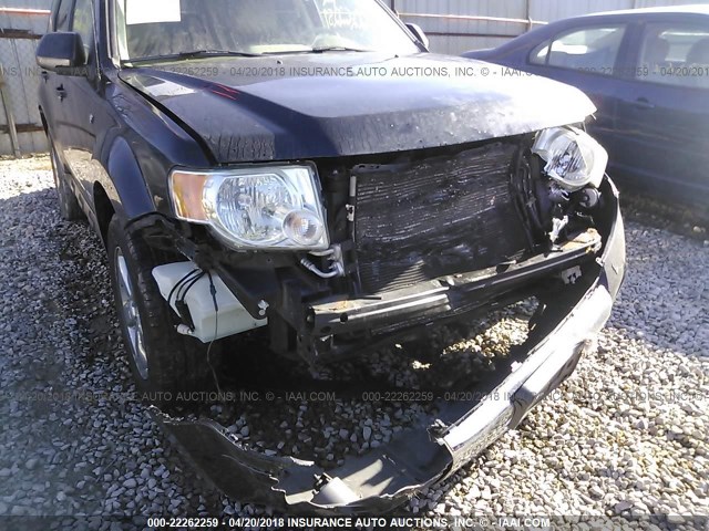 1FMCU04198KC32189 - 2008 FORD ESCAPE LIMITED BLACK photo 6