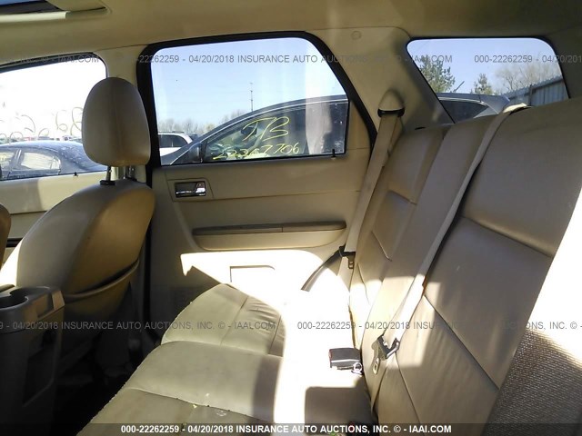 1FMCU04198KC32189 - 2008 FORD ESCAPE LIMITED BLACK photo 8