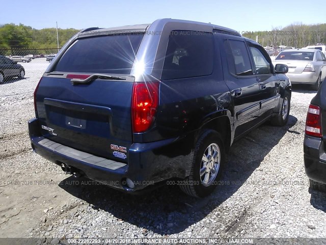 1GKES12P746141185 - 2004 GMC ENVOY XUV BLUE photo 4