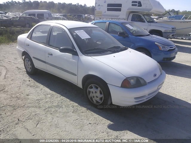 2C1MR522016713120 - 2001 CHEVROLET METRO LSI WHITE photo 1