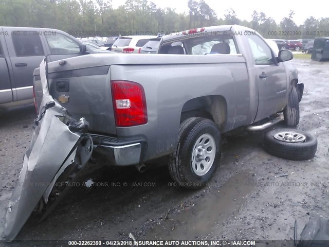 1GCEC14X29Z124869 - 2009 CHEVROLET SILVERADO C1500 GRAY photo 4