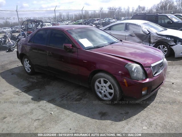 1G6DP567X50216107 - 2005 CADILLAC CTS HI FEATURE V6 RED photo 1
