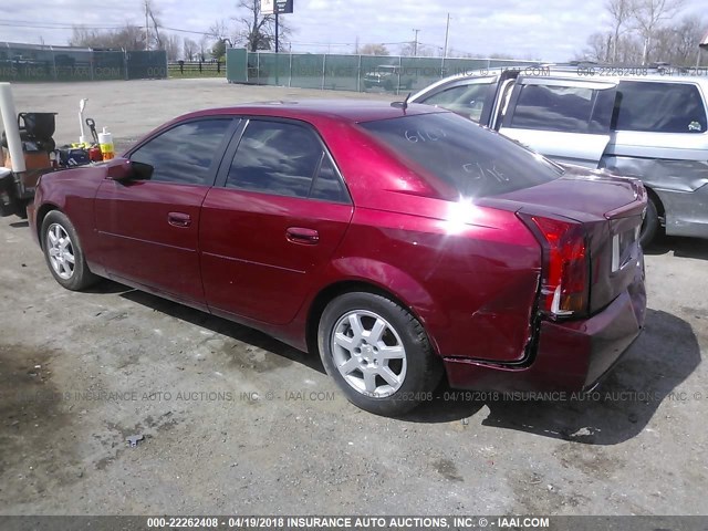 1G6DP567X50216107 - 2005 CADILLAC CTS HI FEATURE V6 RED photo 3