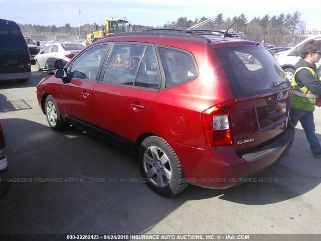 KNAFG525087154770 - 2008 KIA RONDO LX/EX RED photo 3