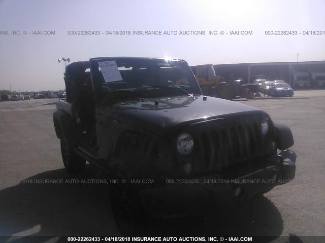 1C4AJWAG2GL134016 - 2016 JEEP WRANGLER SPORT أسود صورة 1