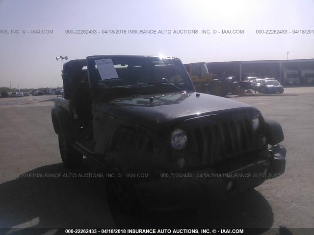 1C4AJWAG2GL134016 - 2016 JEEP WRANGLER SPORT BLACK photo 1