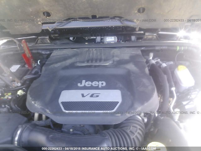1C4AJWAG2GL134016 - 2016 JEEP WRANGLER SPORT أسود صورة 10