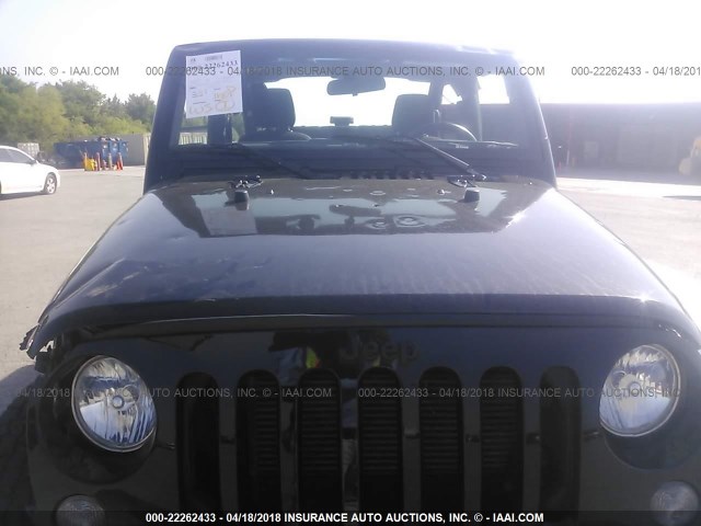 1C4AJWAG2GL134016 - 2016 JEEP WRANGLER SPORT أسود صورة 6