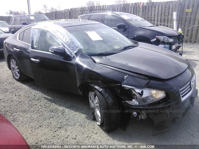 1N4AA5AP2EC485568 - 2014 NISSAN MAXIMA S/SV BLACK photo 1