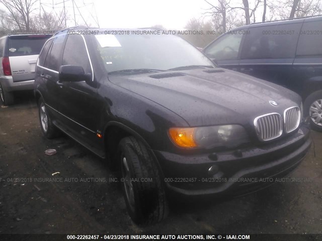 5UXFB33593LH47405 - 2003 BMW X5 4.4I BLACK photo 1