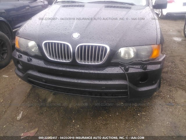5UXFB33593LH47405 - 2003 BMW X5 4.4I BLACK photo 6