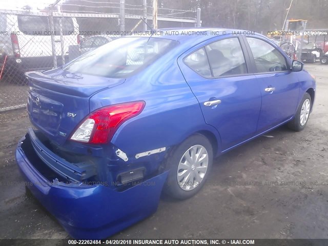 3N1CN7AP1GL848519 - 2016 NISSAN VERSA S/S PLUS/SV/SL BLUE photo 4