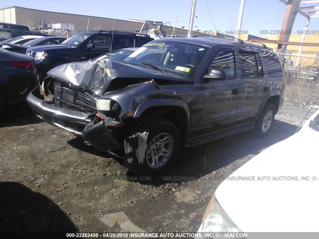 1D4HS48NX3F630746 - 2003 DODGE DURANGO SLT GRAY photo 2