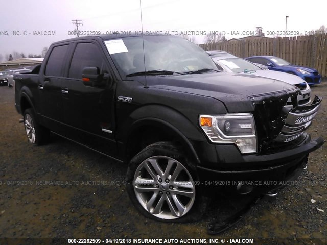1FTFW1ET9DFD64521 - 2013 FORD F150 SUPERCREW BLACK photo 1