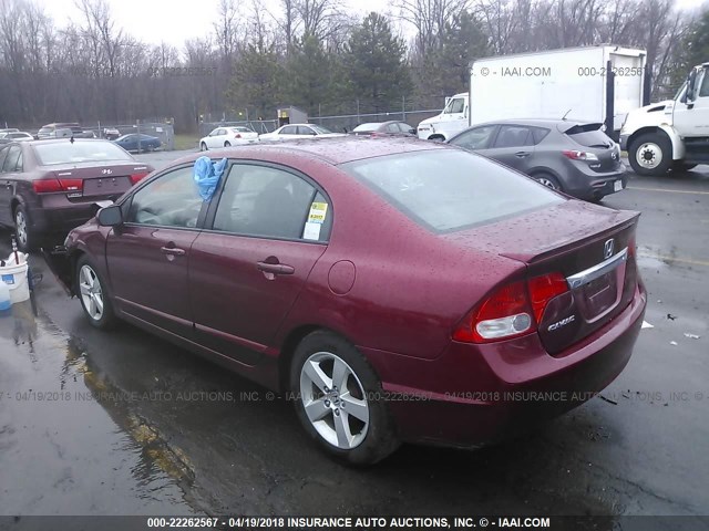 2HGFA1F66BH514458 - 2011 HONDA CIVIC LX-S RED photo 3