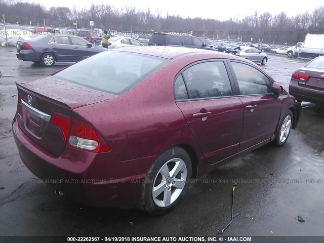 2HGFA1F66BH514458 - 2011 HONDA CIVIC LX-S 红色 照片 4