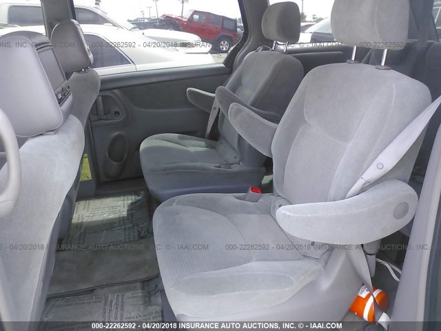 5TDZA23C86S528753 - 2006 TOYOTA SIENNA CE/LE SILVER photo 8