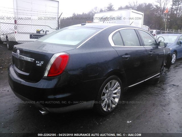 1LNHM94R89G621538 - 2009 LINCOLN MKS BLUE photo 4