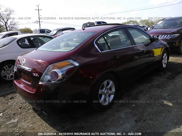 1N4AL21E37C105082 - 2007 NISSAN ALTIMA 2.5/2.5S RED photo 4