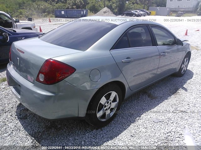 1G2ZF58B474213940 - 2007 PONTIAC G6 VALUE LEADER/BASE BLUE photo 4