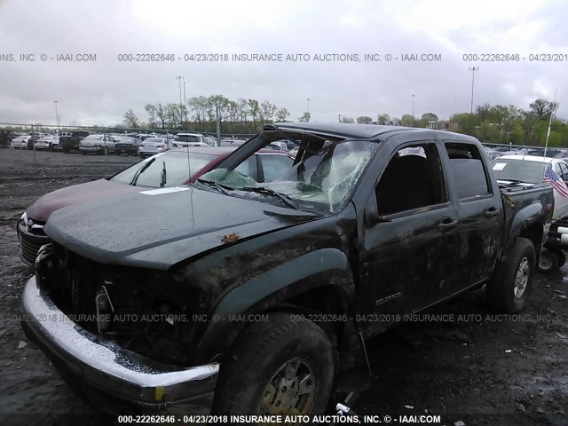 1GCDS136958236611 - 2005 CHEVROLET COLORADO GREEN photo 2