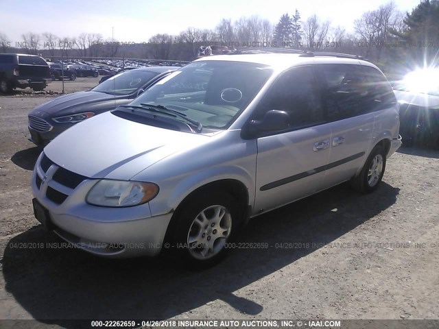 1D4GP45RX4B598930 - 2004 DODGE CARAVAN SXT GRAY photo 2