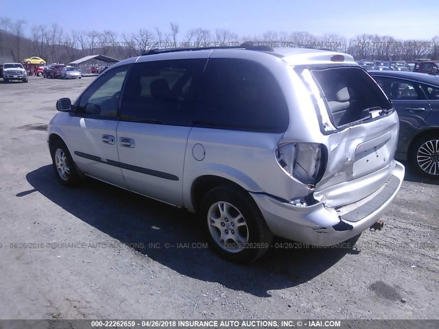 1D4GP45RX4B598930 - 2004 DODGE CARAVAN SXT GRAY photo 3