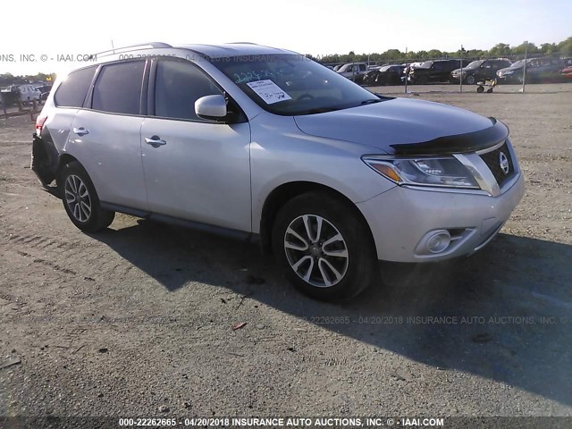 5N1AR2MN0DC647350 - 2013 NISSAN PATHFINDER S/SV/SL/PLATINUM 银色 照片 1