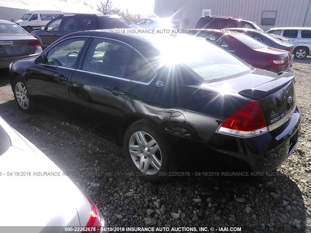 2G1WU581769219070 - 2006 CHEVROLET IMPALA LTZ 黑色 照片 3